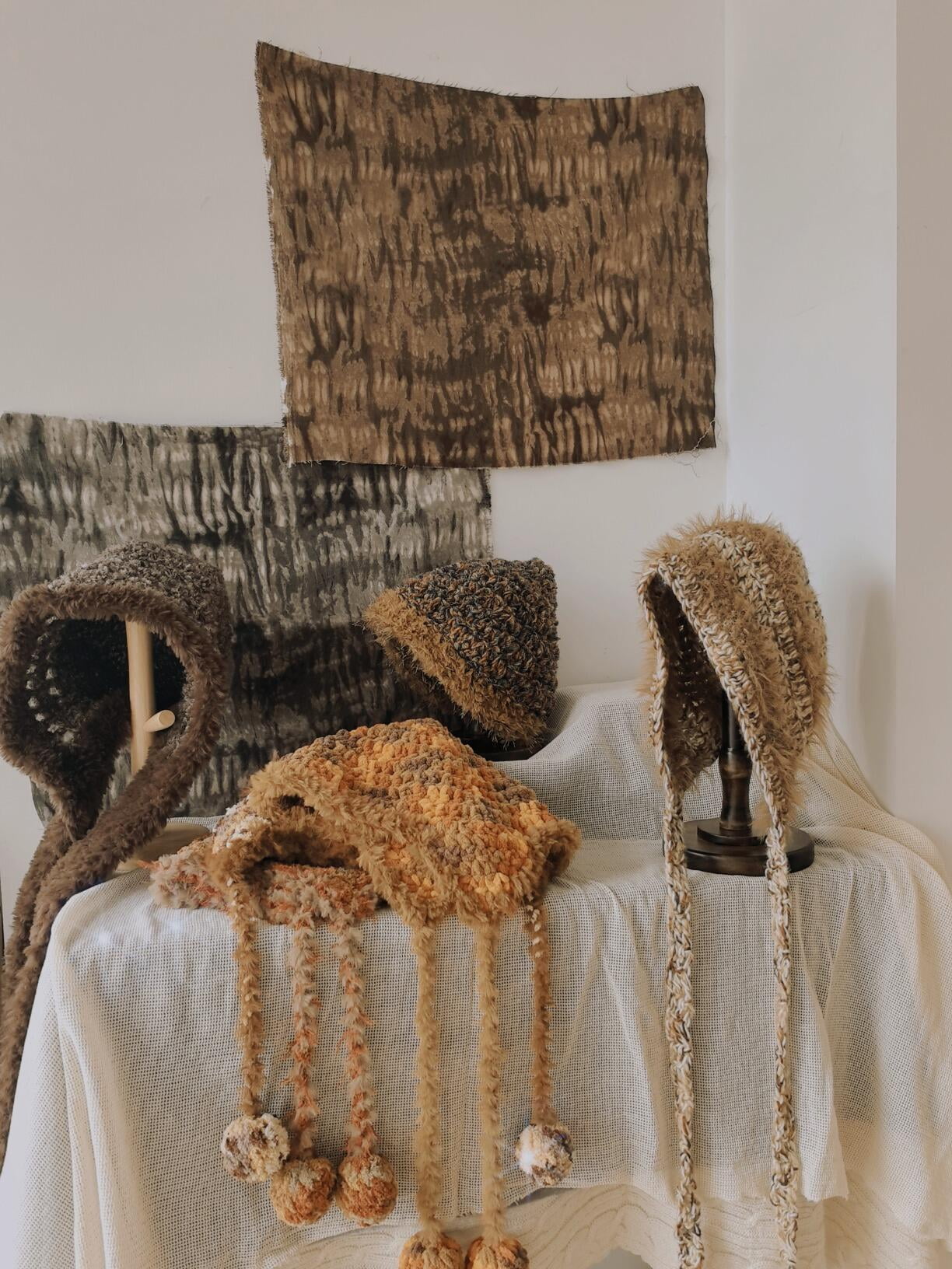 Hand-embroidered branding tags