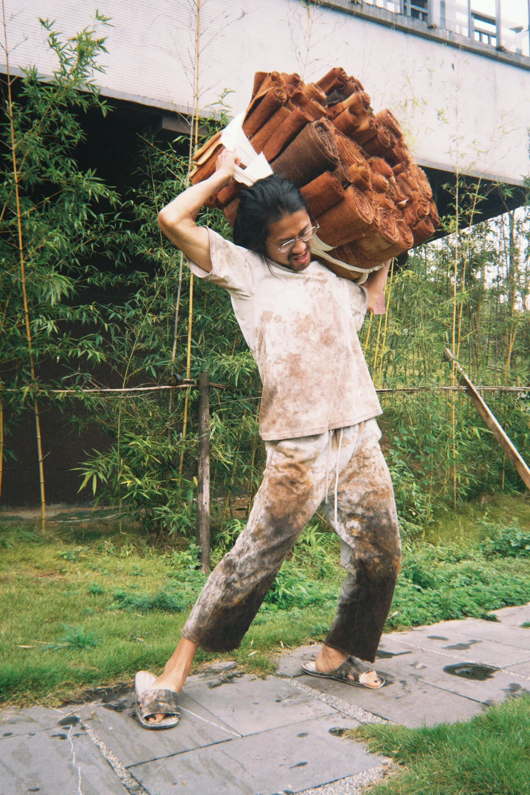 Natural dye color samples