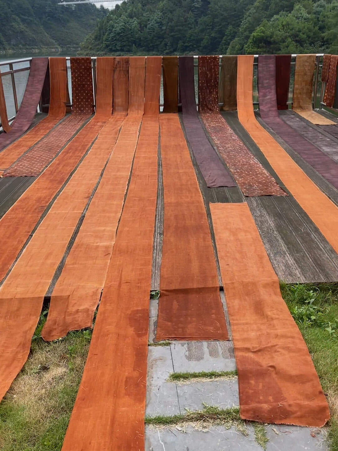 Traditional dyeing workspace