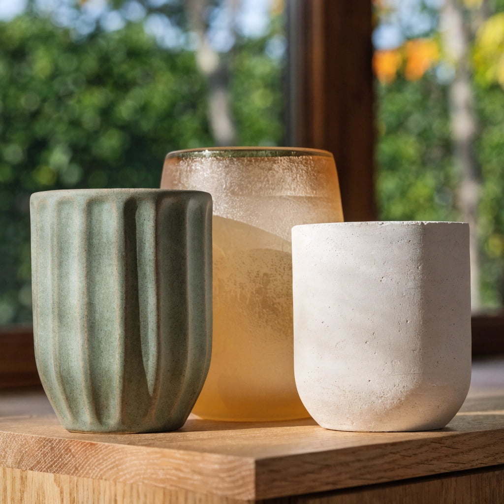 Luxury glass candle jars