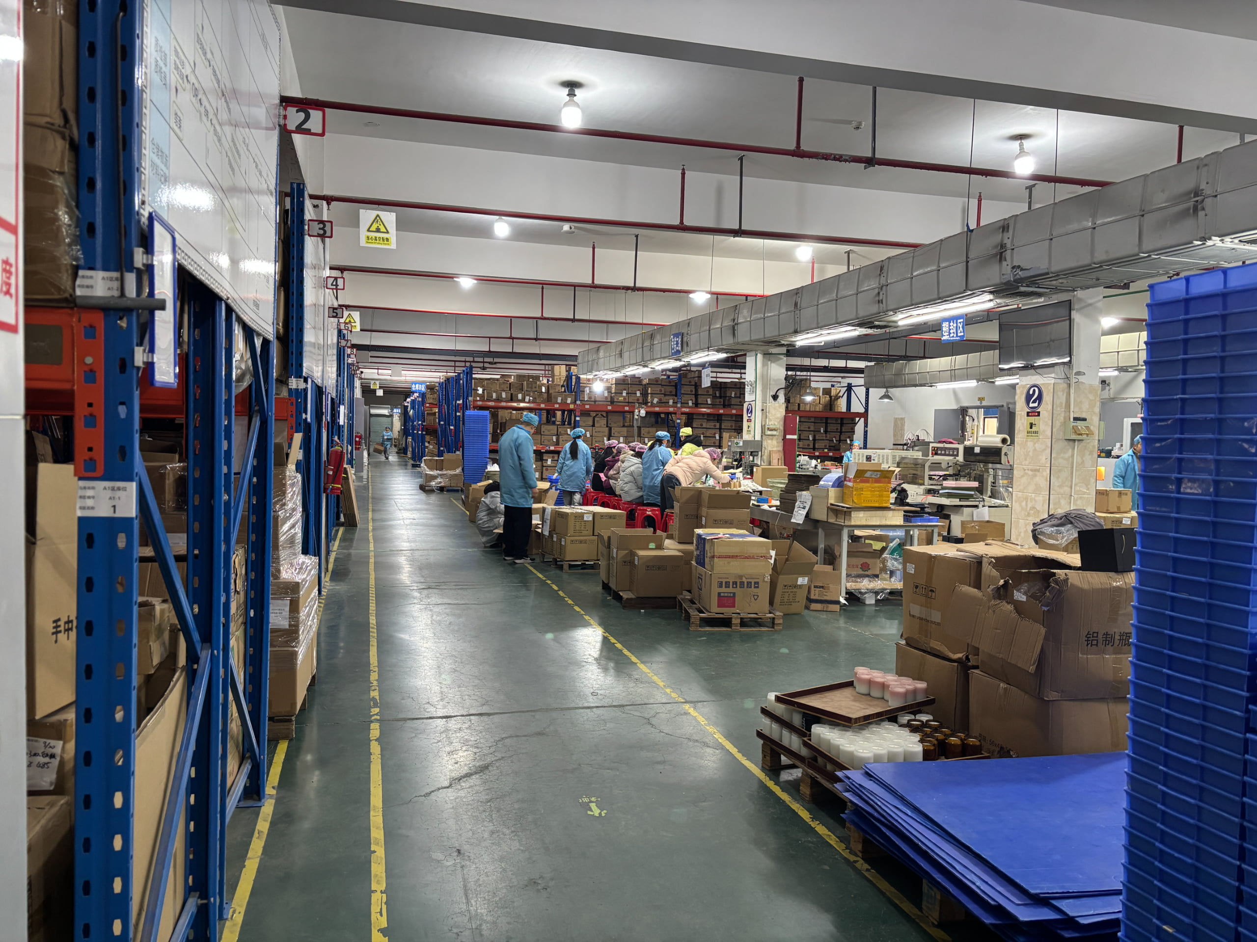 Warehouse and dispatch area