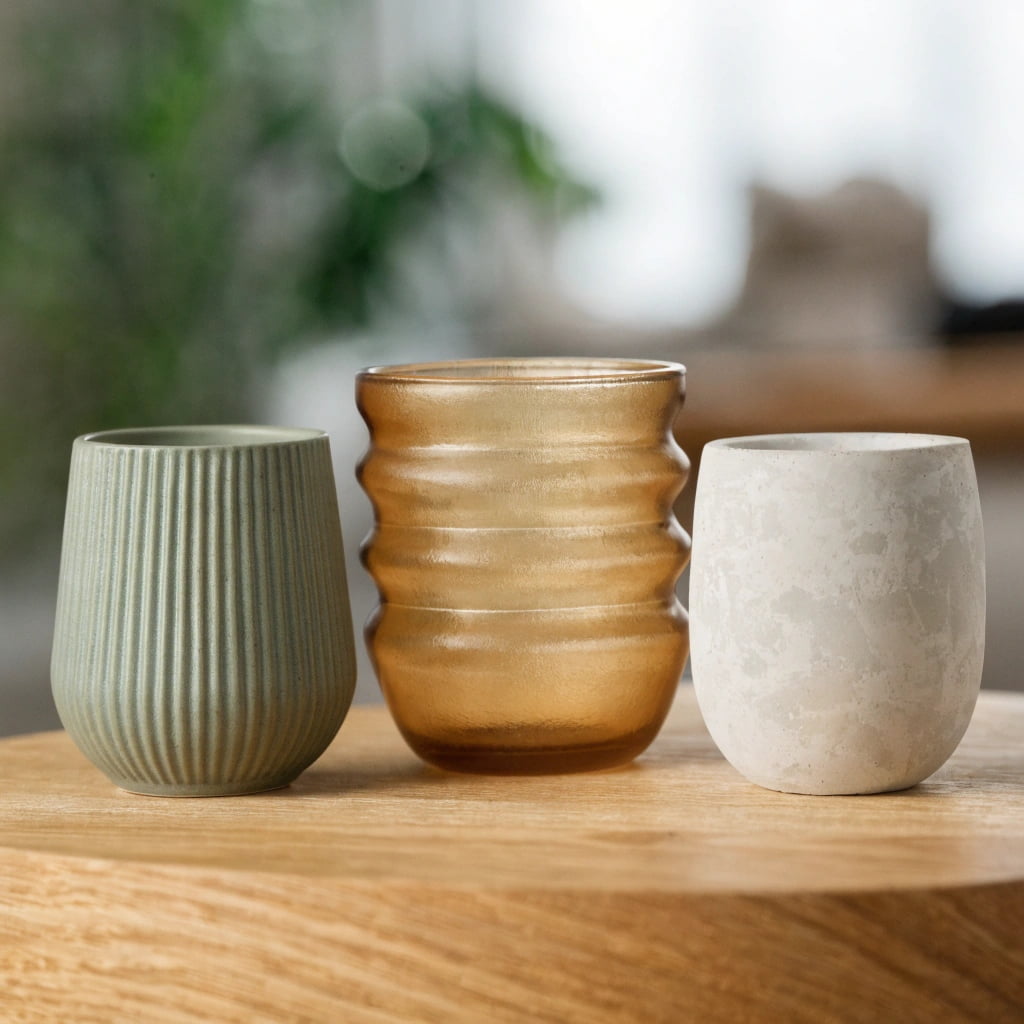 Luxury candle vessel options